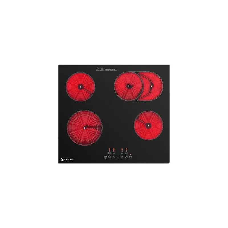 AMZCHEF CE-T-72CB4xyP200-LBHA 4-burner ceramic cooktop